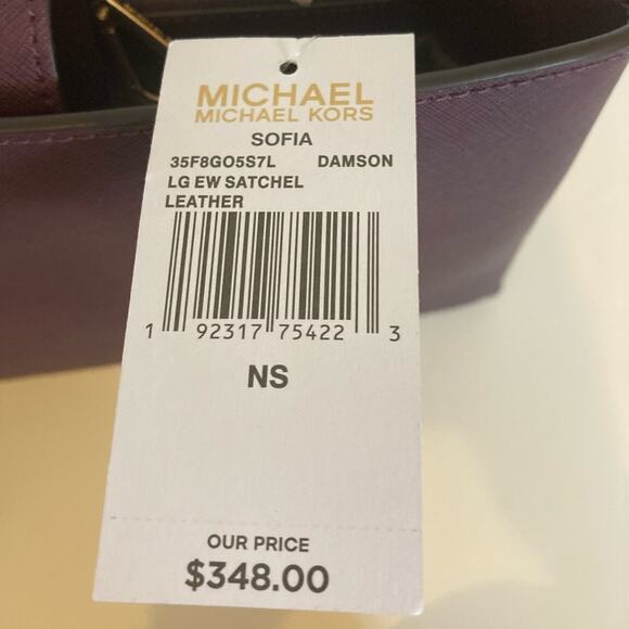 🌺 NWT Authentic Michael Kors Leather Satchel - Picture 12 of 16